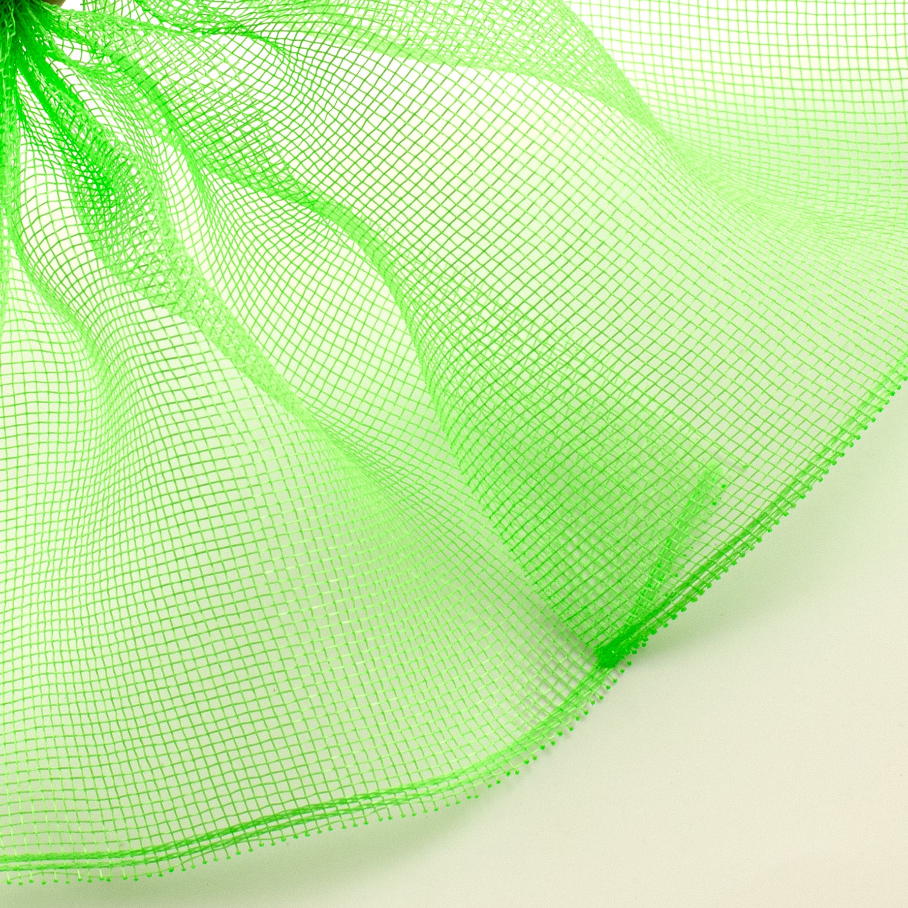10.5" Square Pre-Cut Fine Weave Deco Mesh Sheets: Lime Green (40)