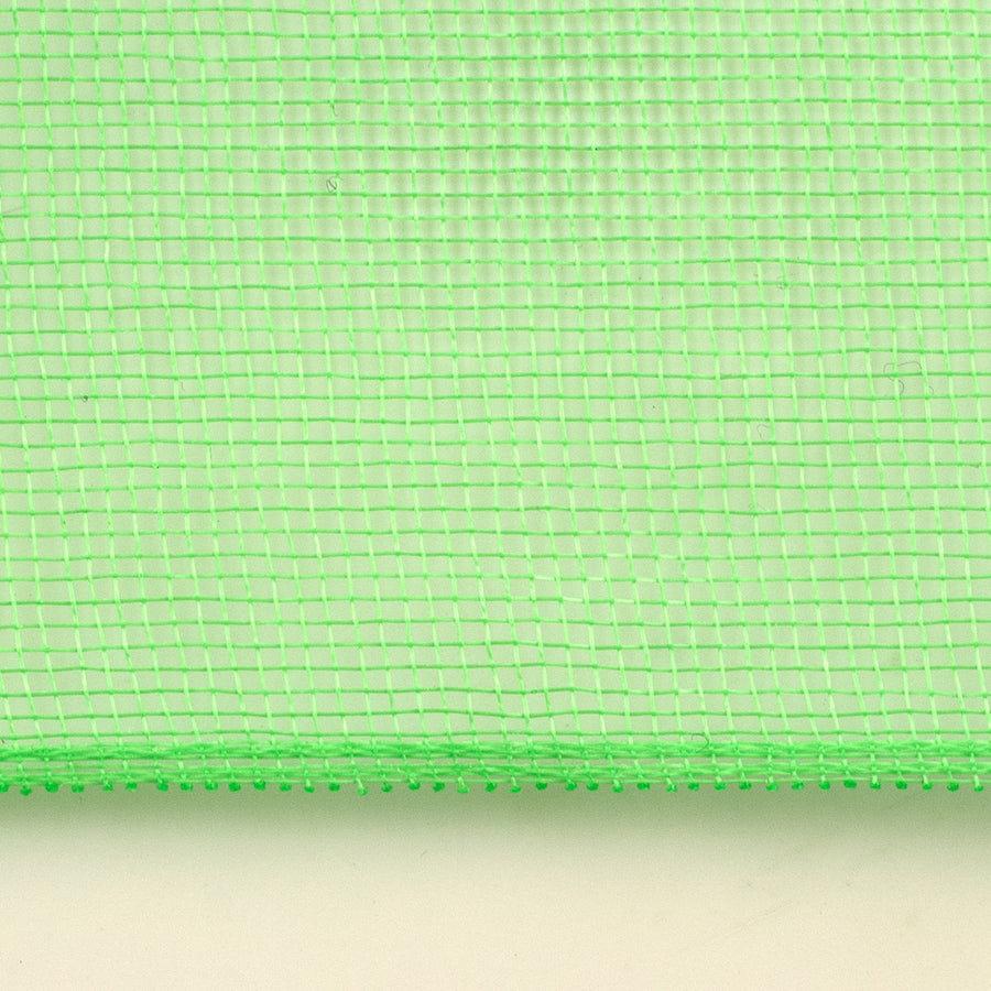 10.5" Square Pre-Cut Fine Weave Deco Mesh Sheets: Lime Green (40)