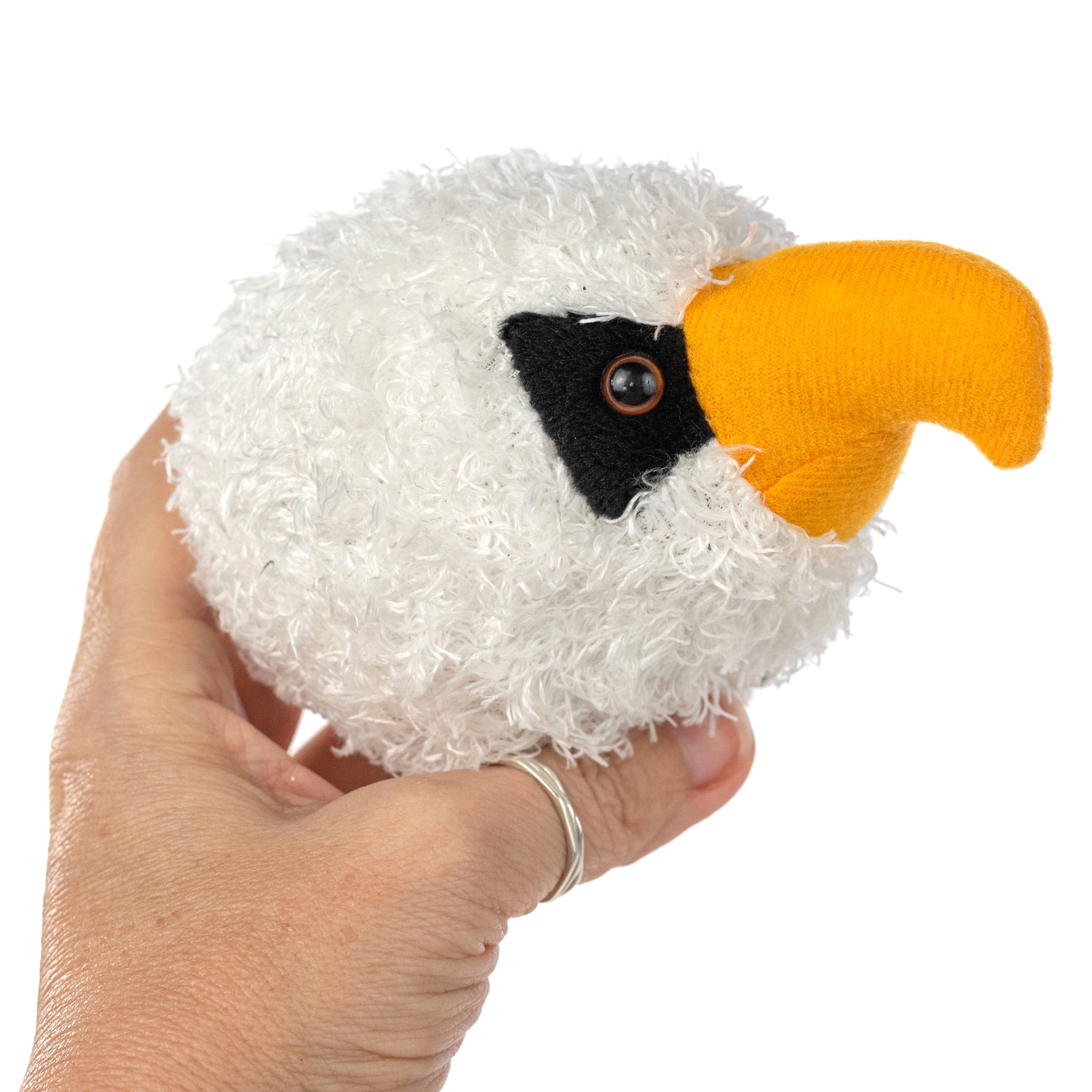 4.5" Plush Bald Eagle Head Decoration