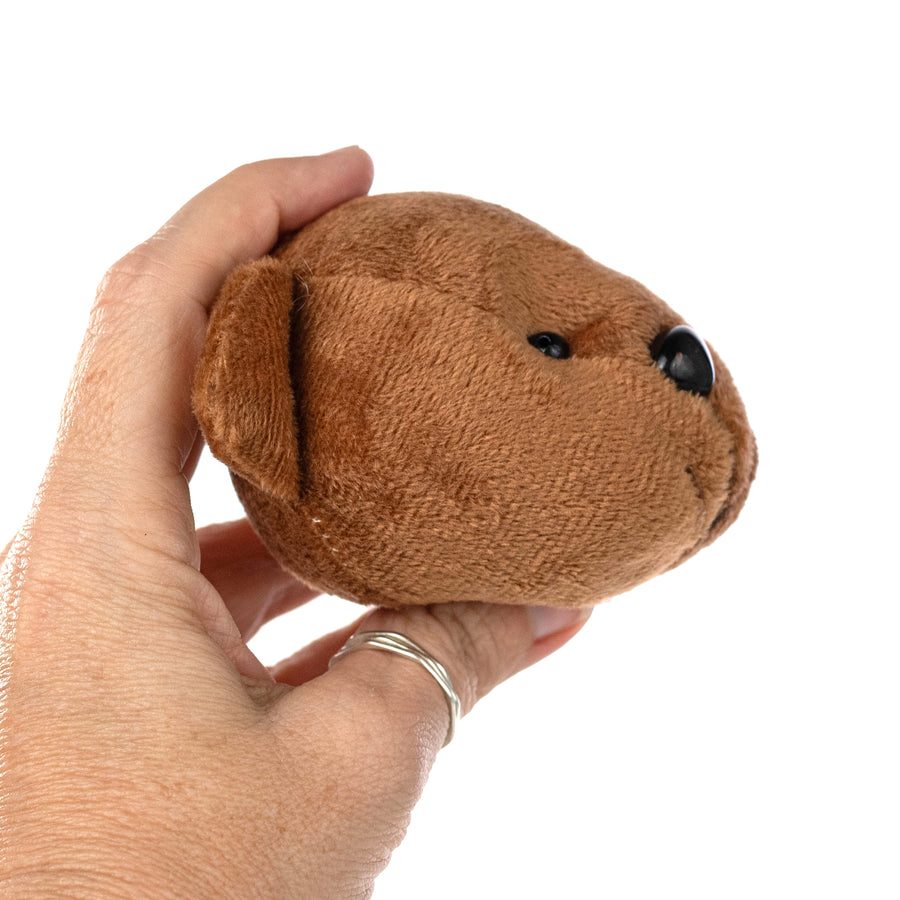 4" Plush Bear Head Decoration