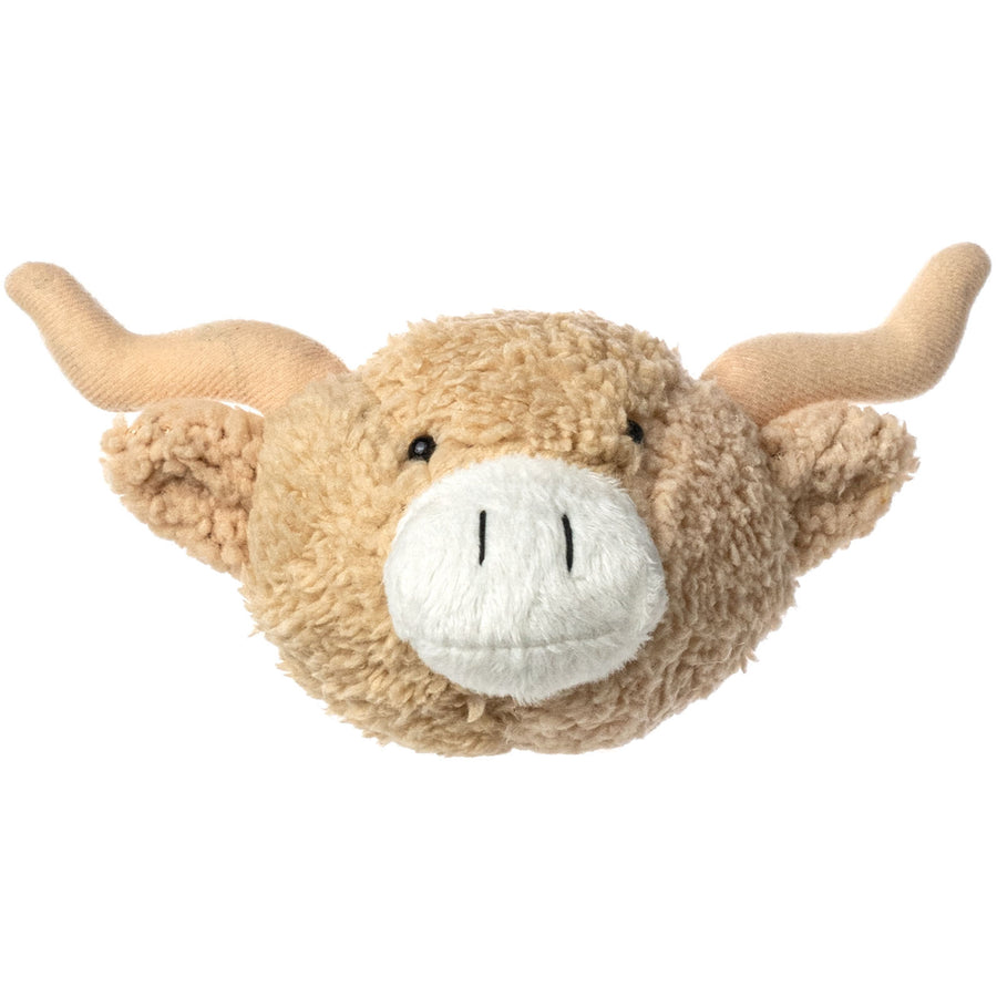 7.5" Plush Longhorn Cow Head Decoration