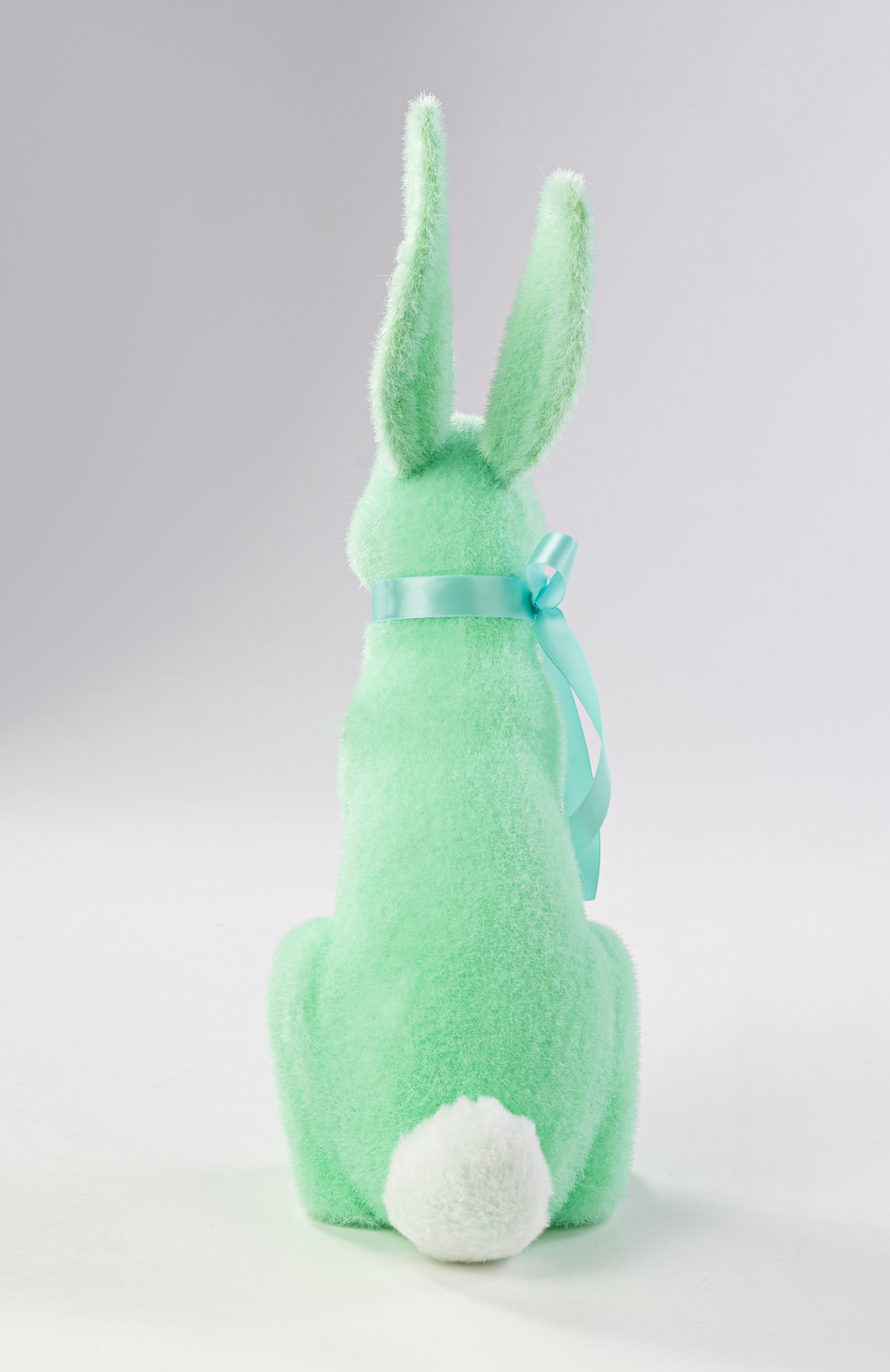 20" Flocked Easter Rabbit: Mint Green