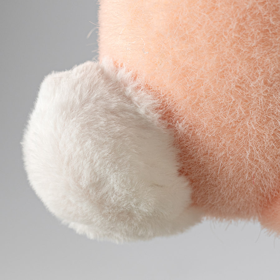 20" Flocked Easter Rabbit: Peach Pink