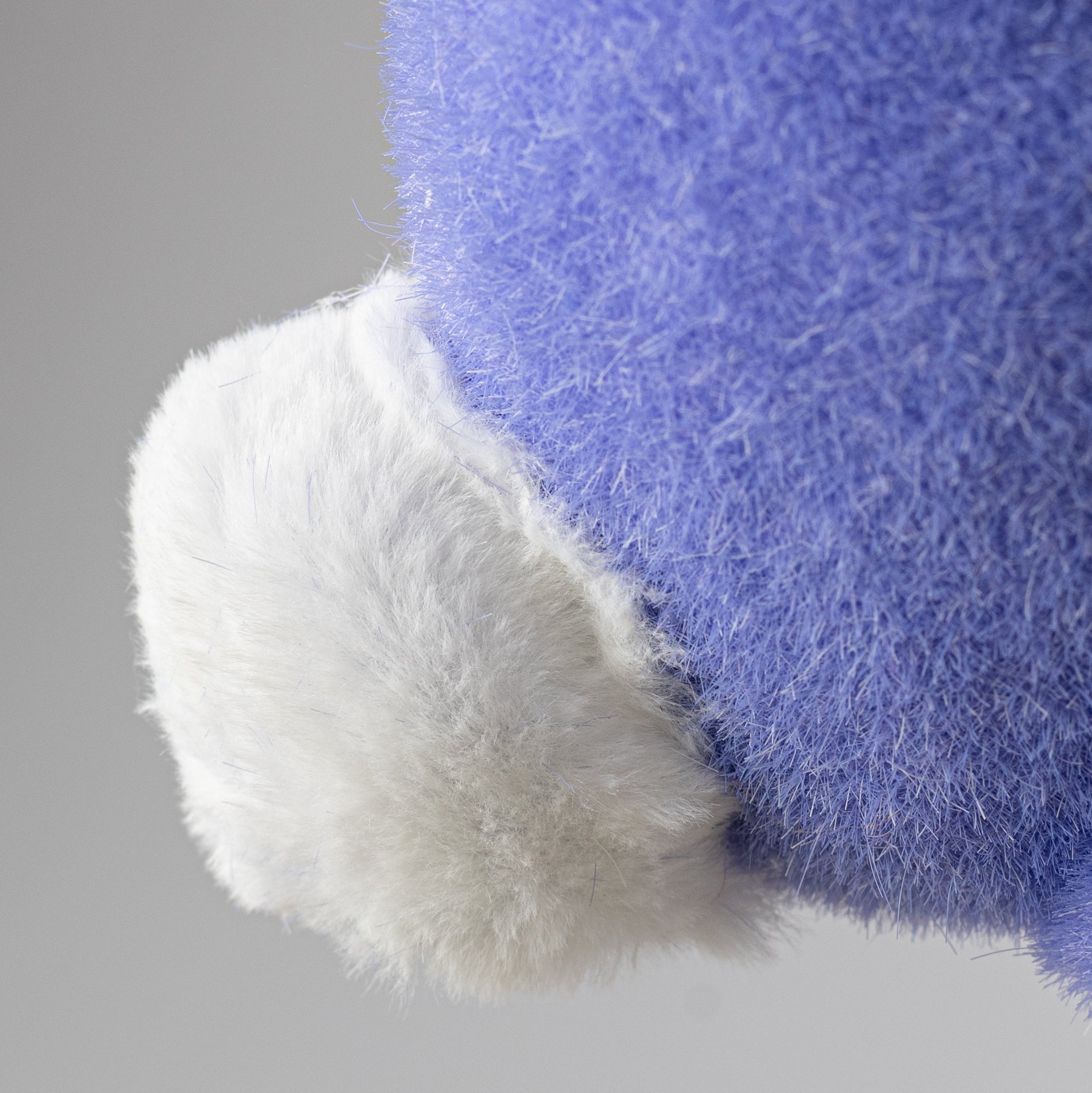 20" Flocked Easter Rabbit: Periwinkle Purple