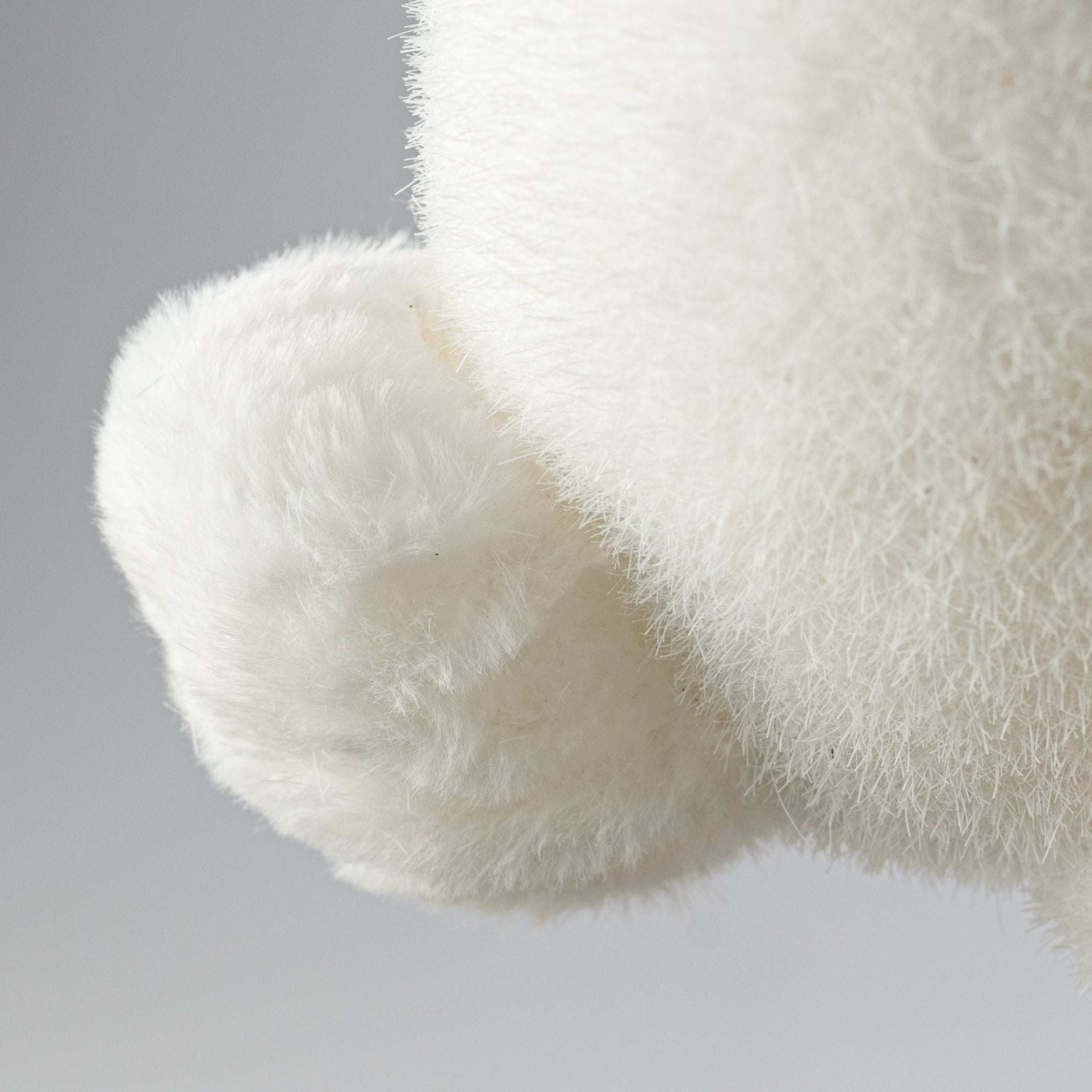 20" Flocked Easter Rabbit: White