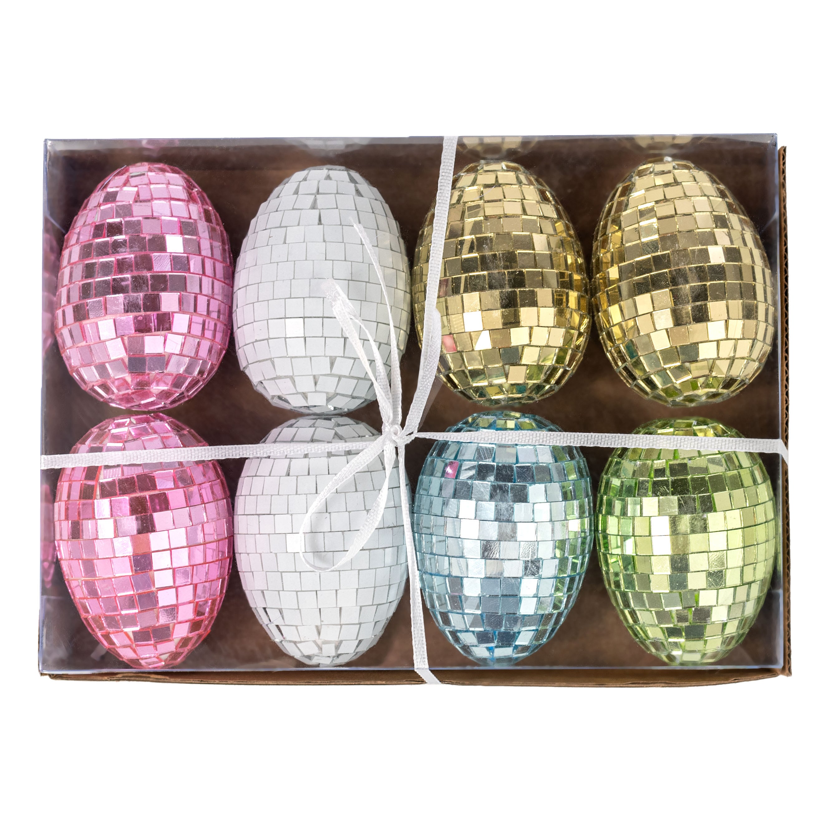 2.75" Mirror Disco Ball Easter Eggs (Set of 8)