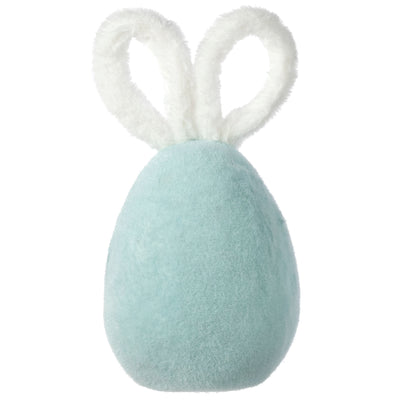 12" Flocked Easter Bunny Egg: Soft Blue