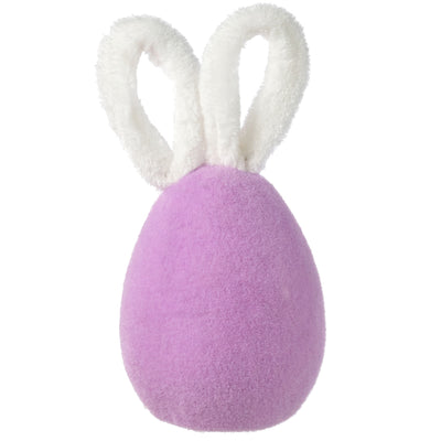 12" Flocked Easter Bunny Egg: Lavender Purple
