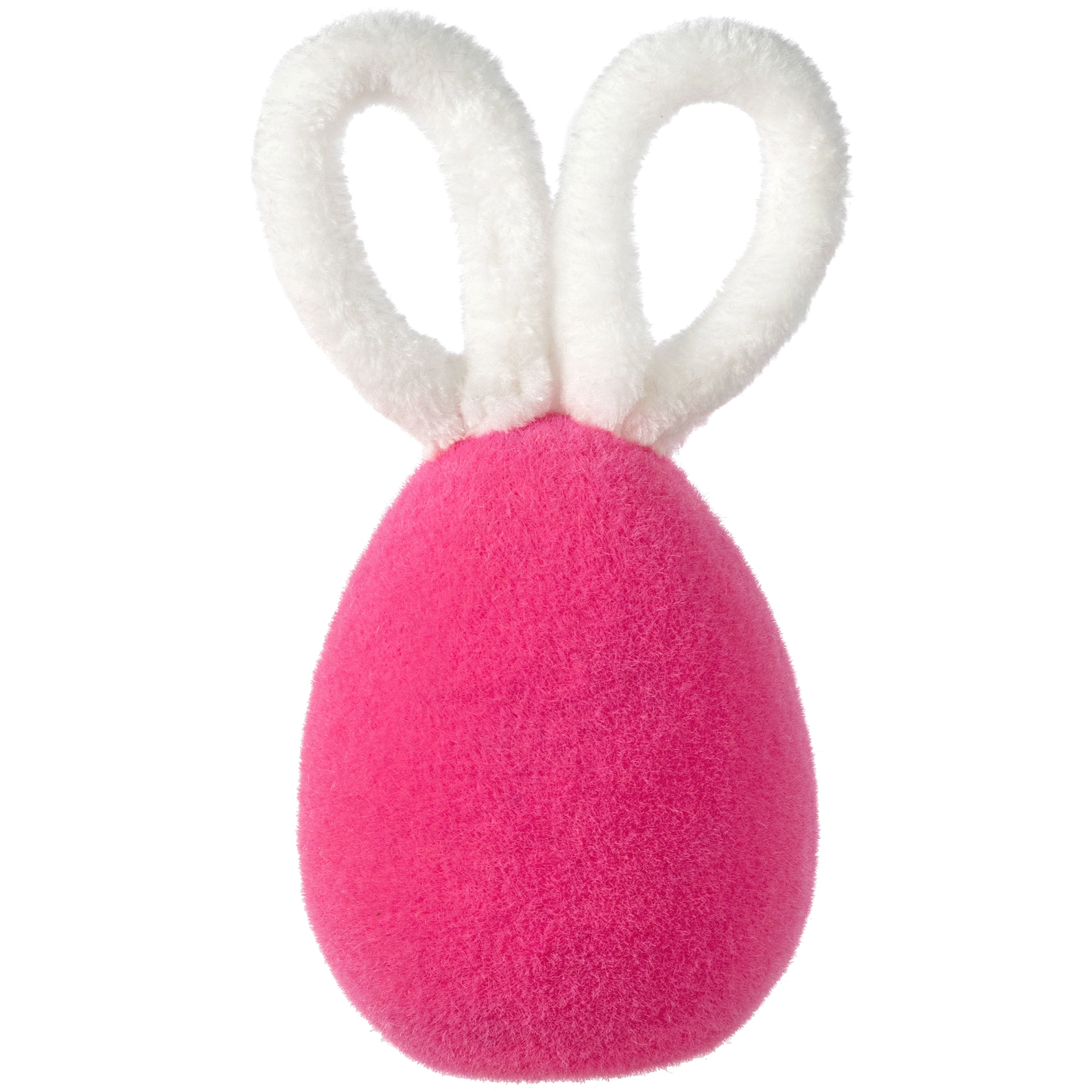 12" Flocked Easter Bunny Egg: Beauty Pink