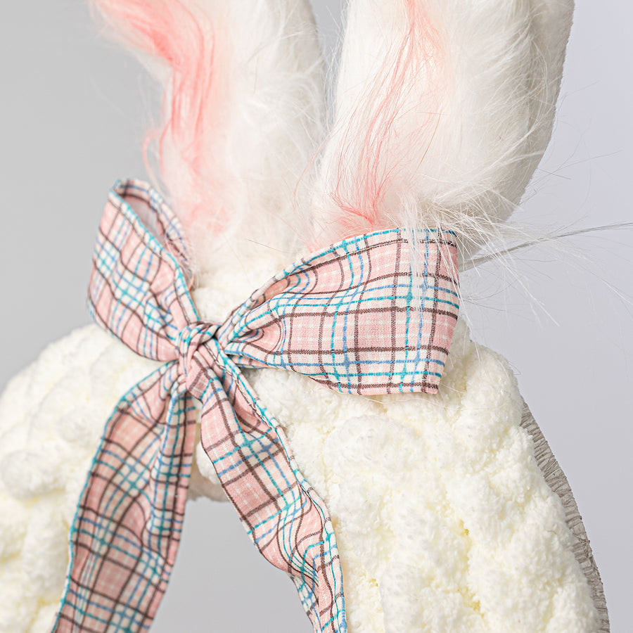 15" x 25" Chenille Easter Bunny Ears Wreath