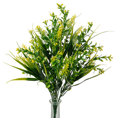 15" Boxwood Mixed Bush: Yellow
