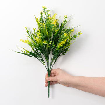 15" Boxwood Mixed Bush: Yellow
