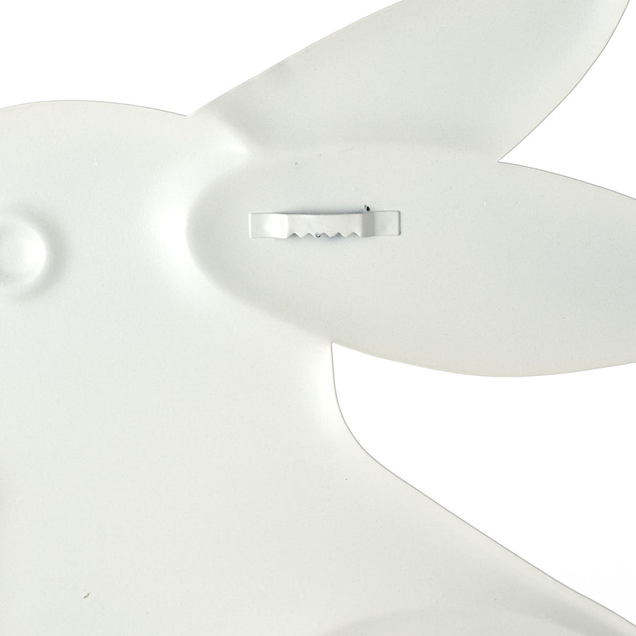 12" Embossed Metal Sign: Dark Chocolate Bunny