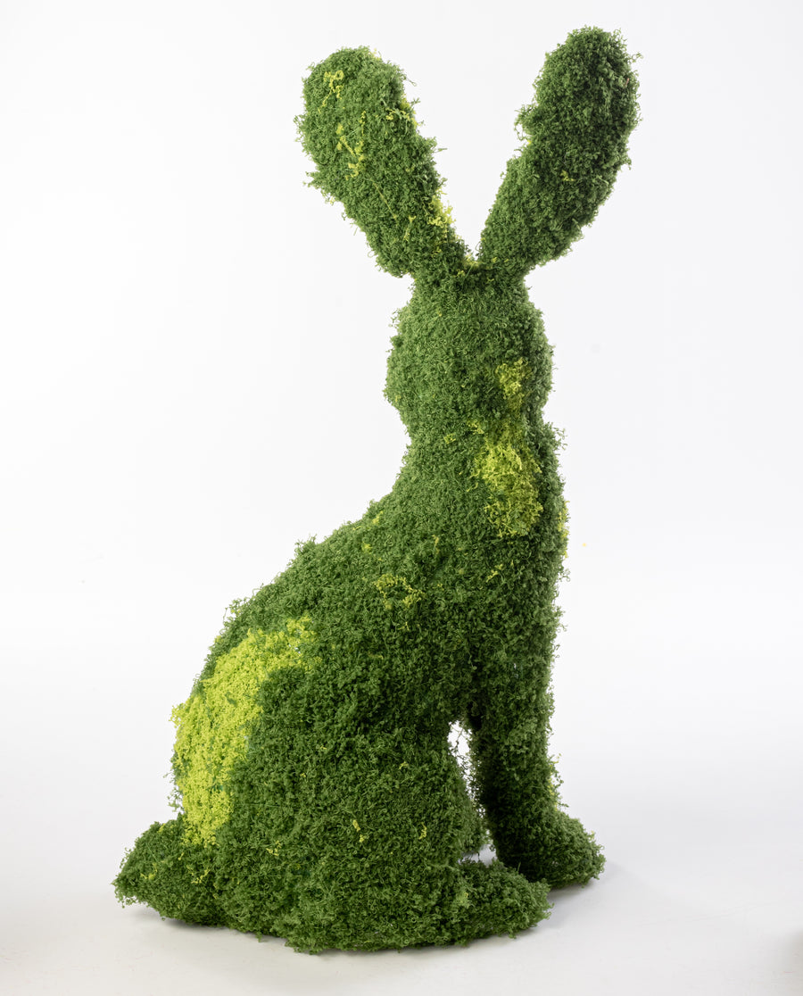 25" Mossy Easter Rabbit Decoration