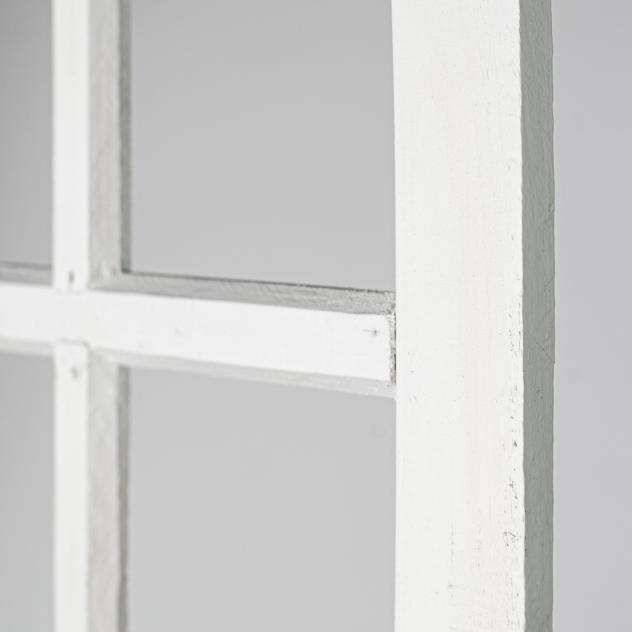 20" x 12" Decorative Wood Window: Matte White