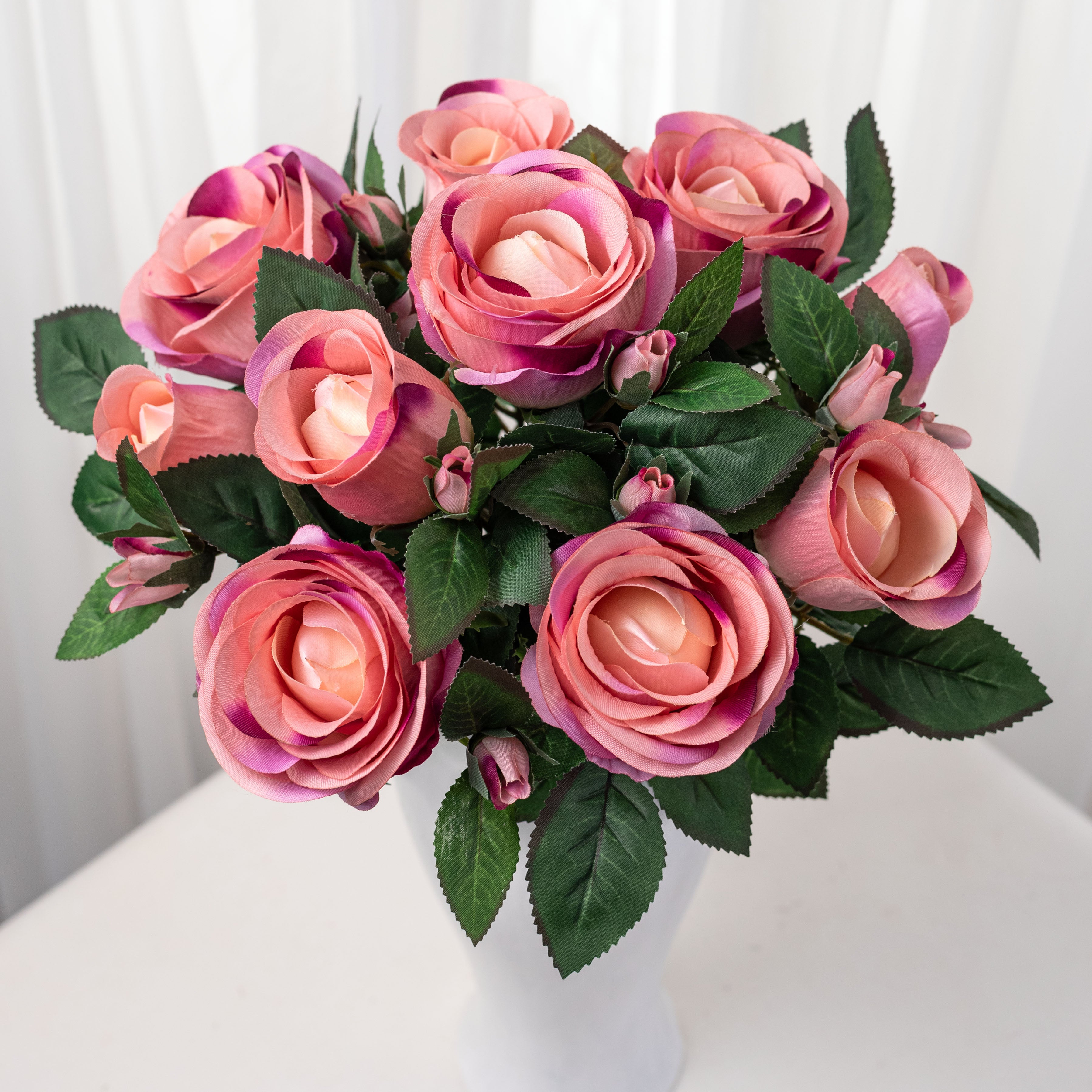 18" Harper Rose Bush: Mauve Pink (10 Stem)