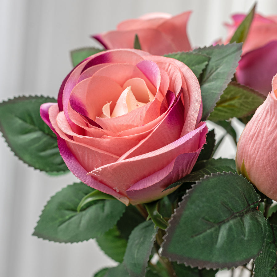 18" Harper Rose Bush: Mauve Pink (10 Stem)
