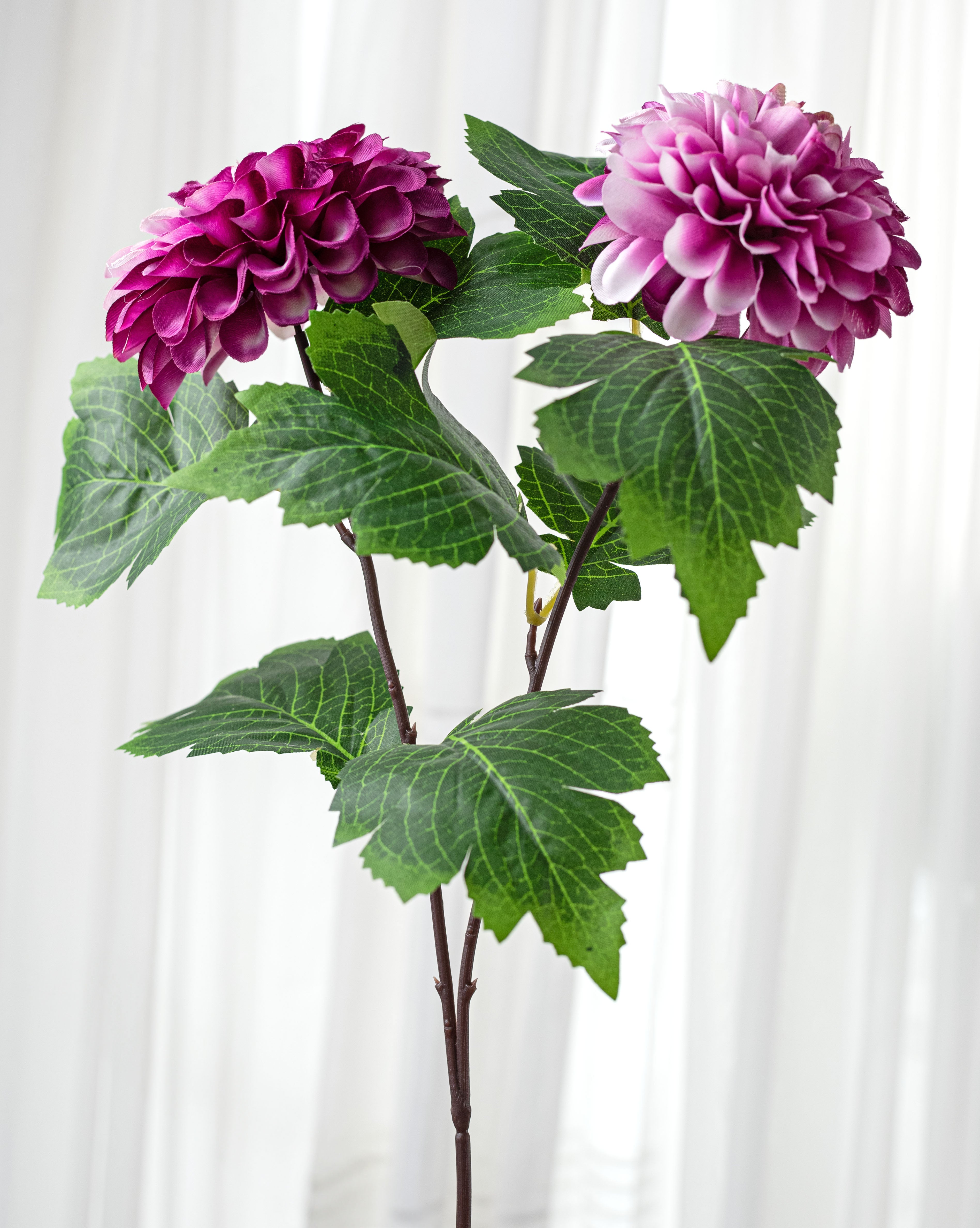 19" Dahlia Bush: Fuchsia Purple (9 Stem)