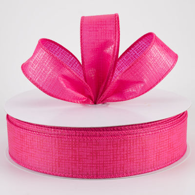 1.5" Embossed Crosshatch Breeze Ribbon: Hot Pink (50 Yards)