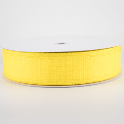 1.5" Embossed Crosshatch Breeze Ribbon: Yellow (50 Yards)