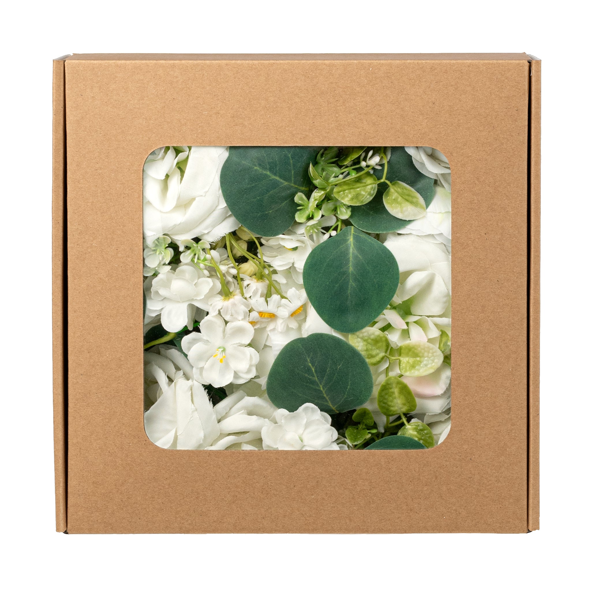 Boxed Pick Mix: White Roses & Peonies (23 Stem)