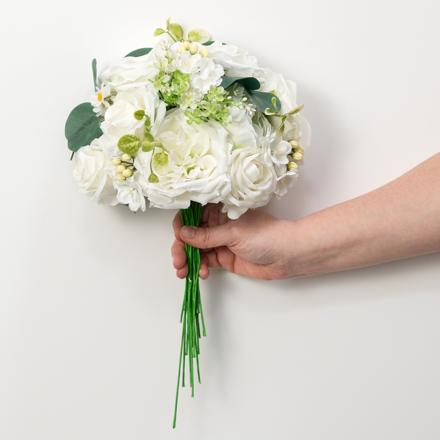 Boxed Pick Mix: White Roses & Peonies (23 Stem)