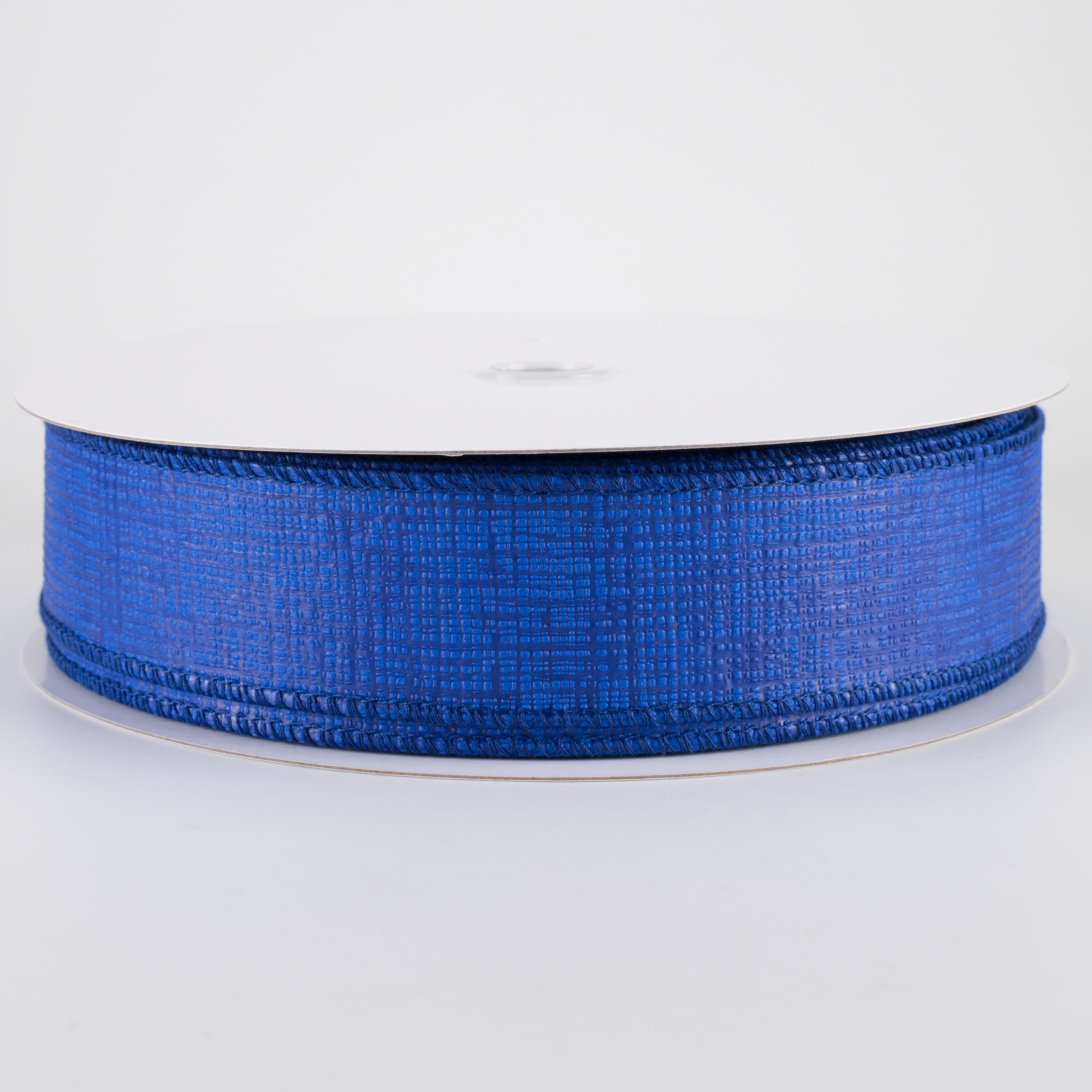 1.5" Embossed Crosshatch Breeze Ribbon: Royal Blue (50 Yards)