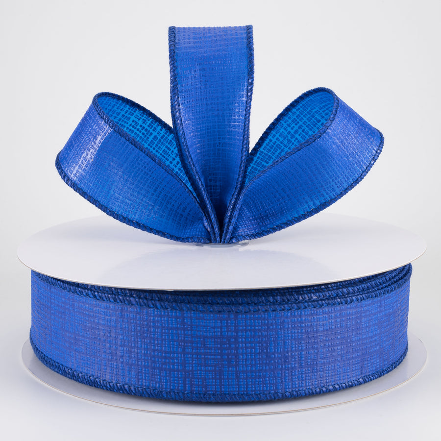 1.5" Embossed Crosshatch Breeze Ribbon: Royal Blue (50 Yards)