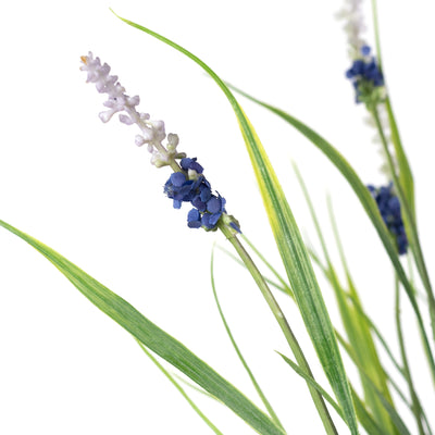 20" Lavender Bush: Blue (14 Stem)