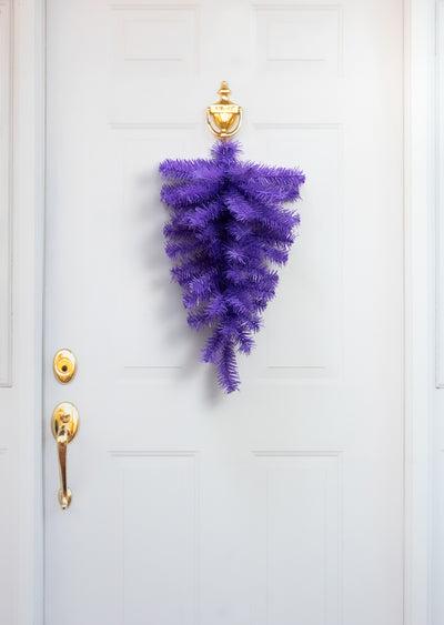 20" Pine Teardrop Swag: Purple (45 Tips)