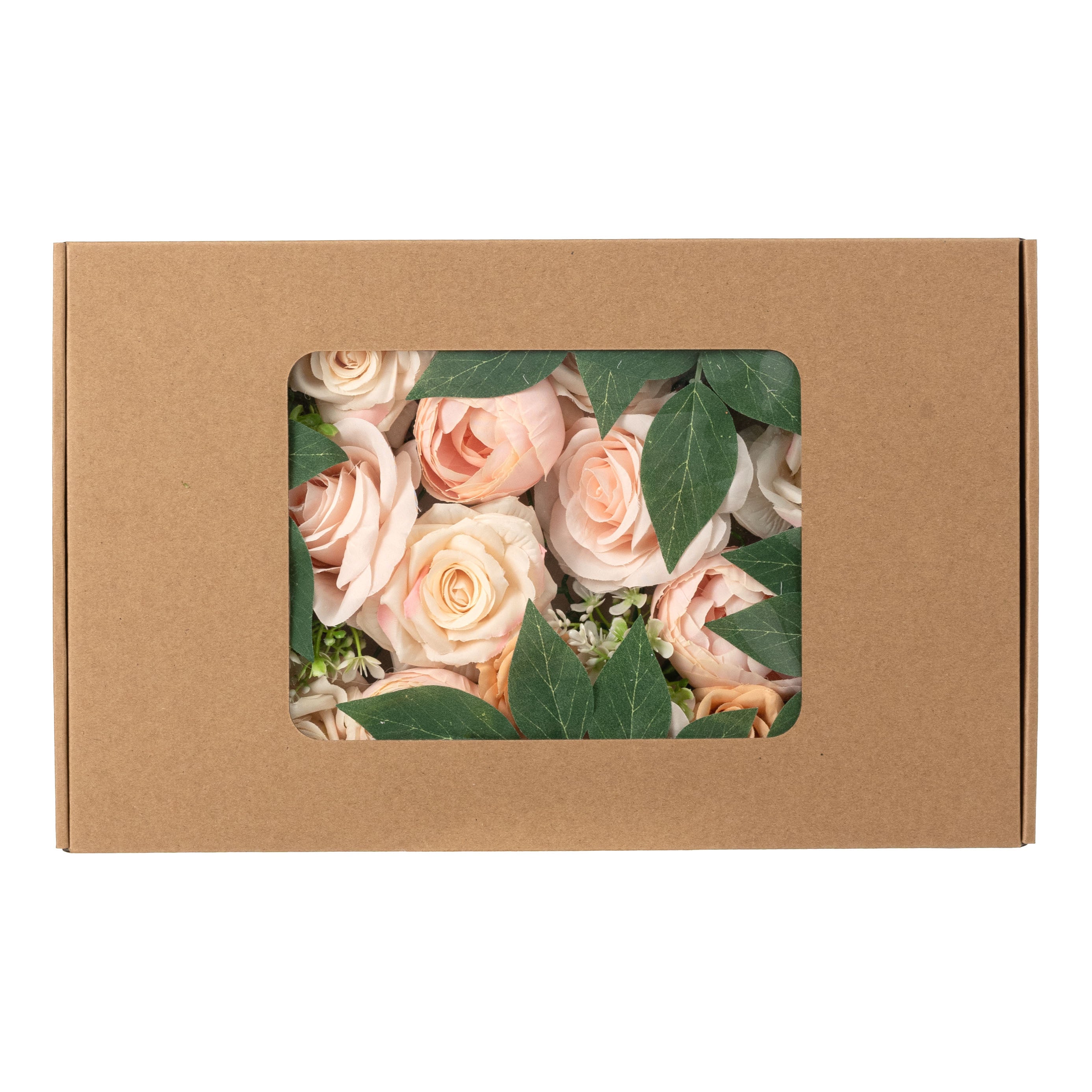 Boxed Pick Mix: Pink Champagne Roses & Peonies (29 Stem)