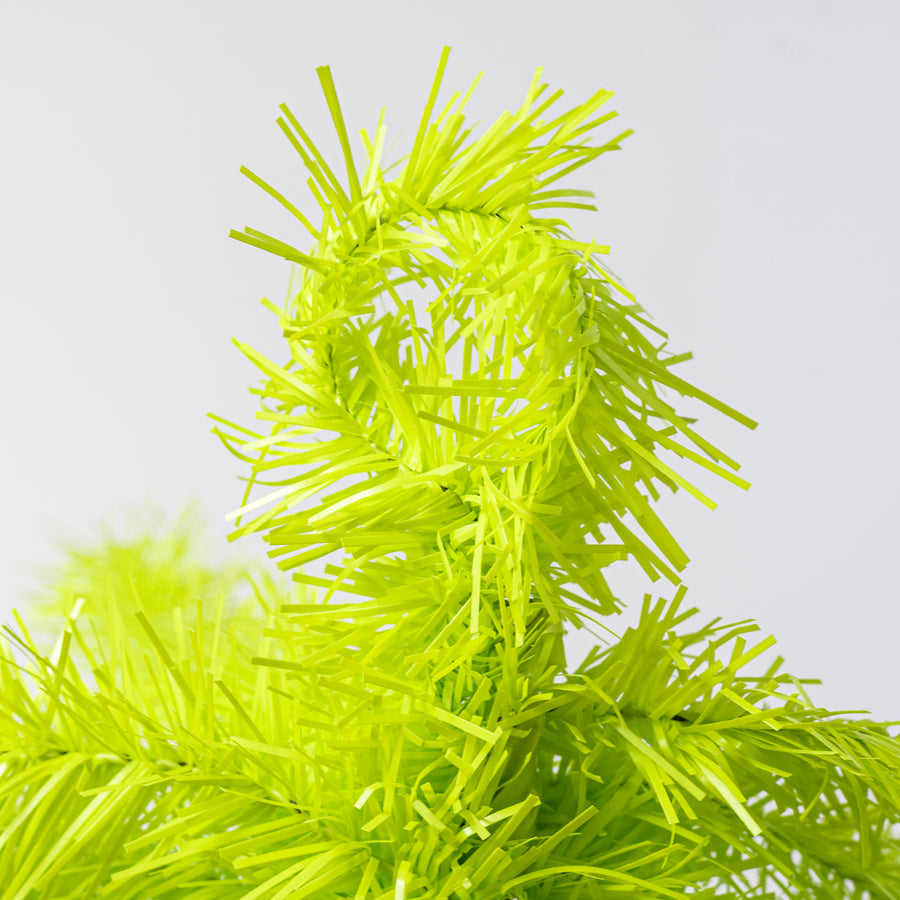 36" Pine Teardrop Swag: Lime Green (90 Tips)