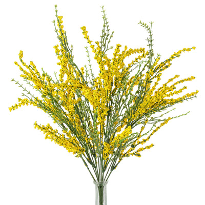 21" Erica Bush Seeded Heather: Yellow (12 Stem)