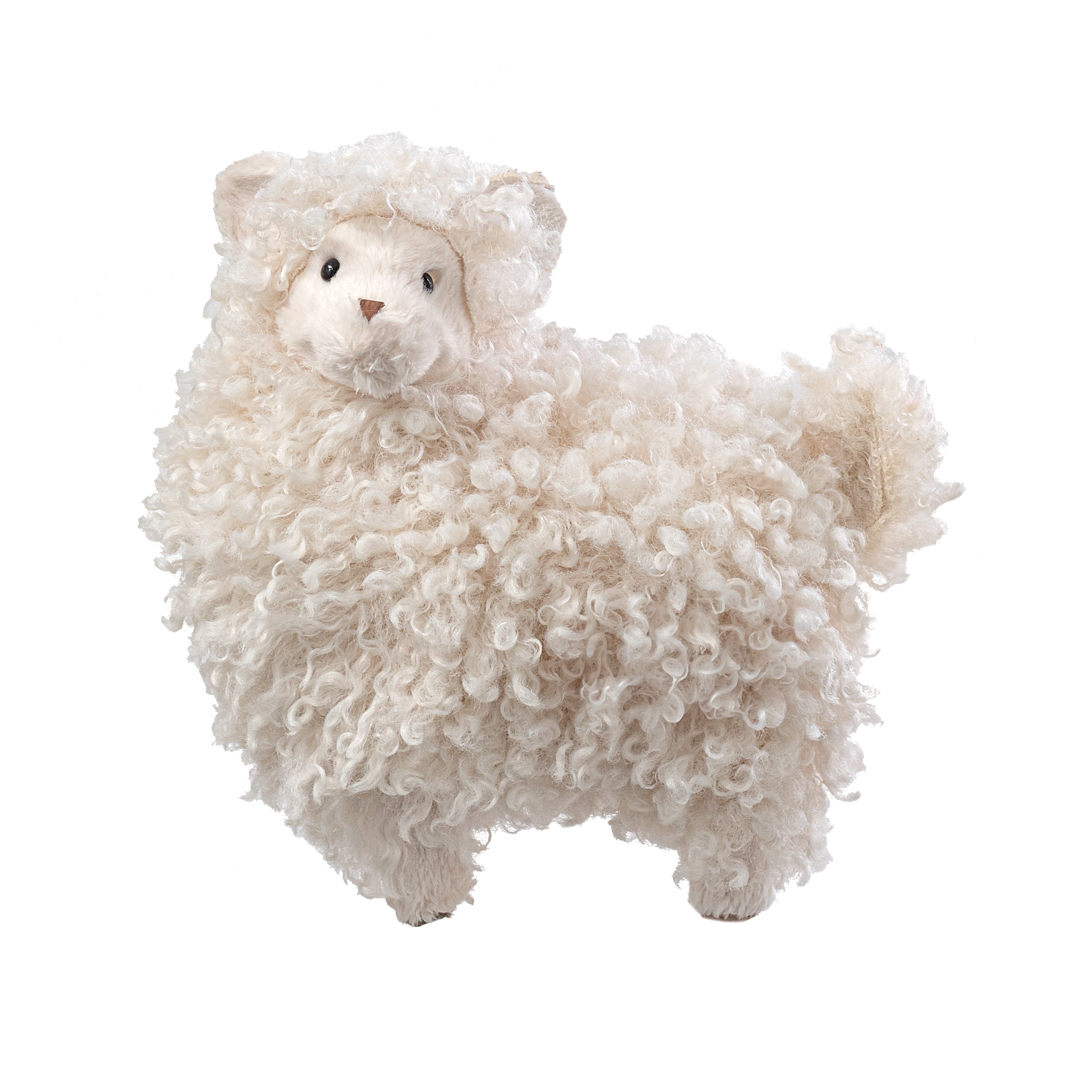 8" Faux Fur Sheep Decoration