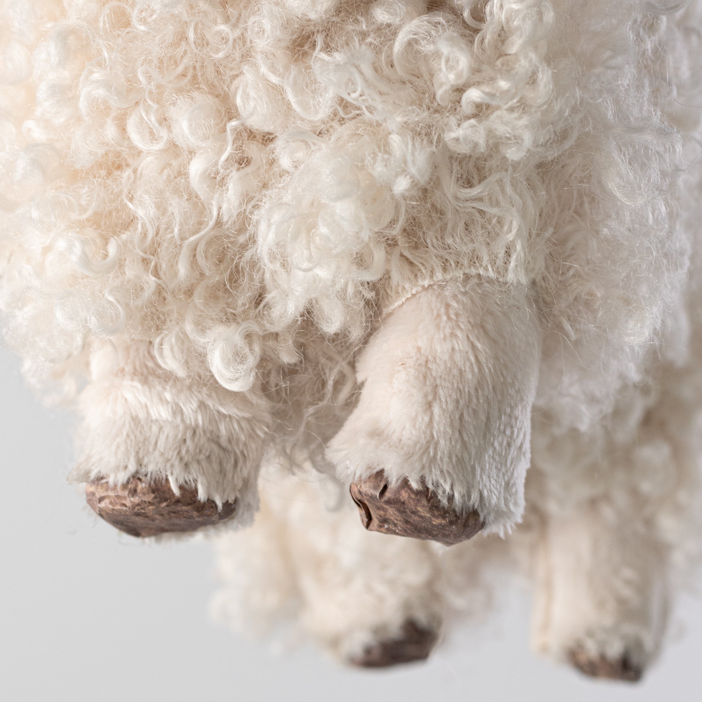 8" Faux Fur Sheep Decoration