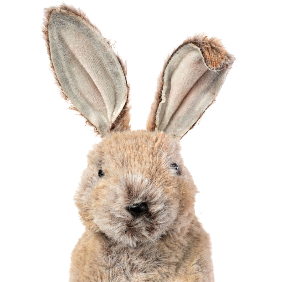 10" Faux Fur Bunny: Brown