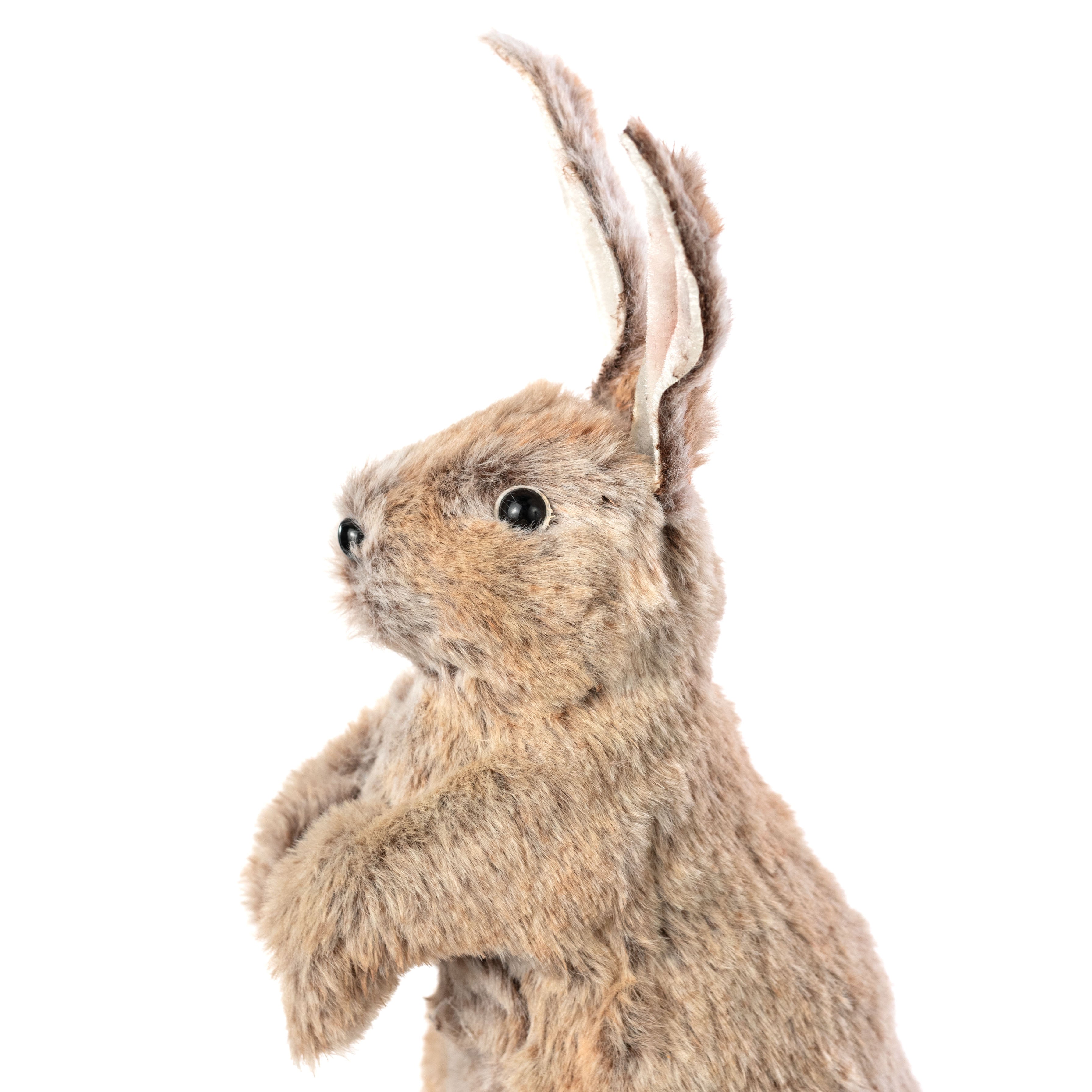 10" Faux Fur Bunny: Brown