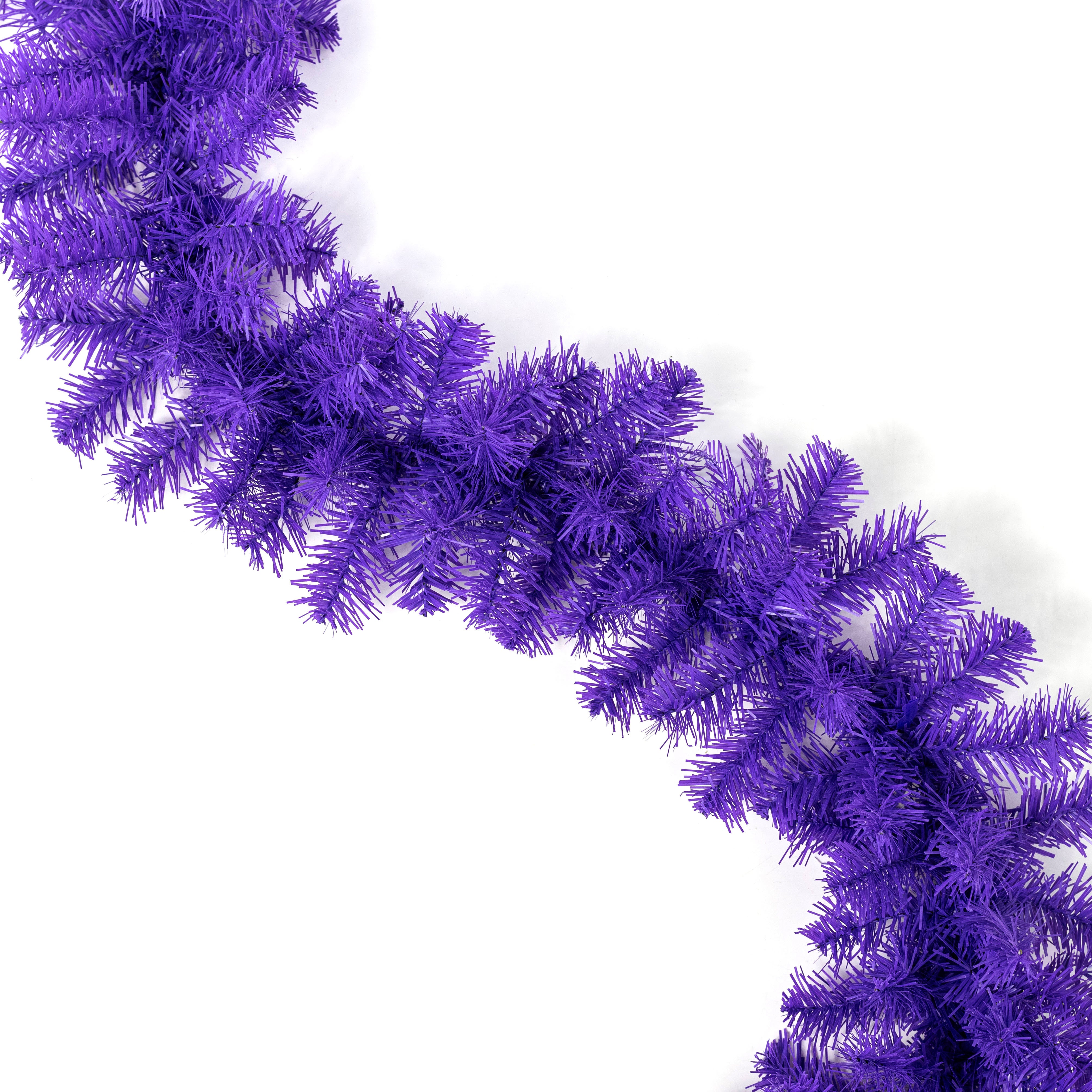 9' PVC Pine Garland: Purple (201 Tips)