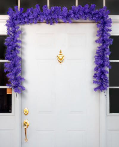 9' PVC Pine Garland: Purple (201 Tips)