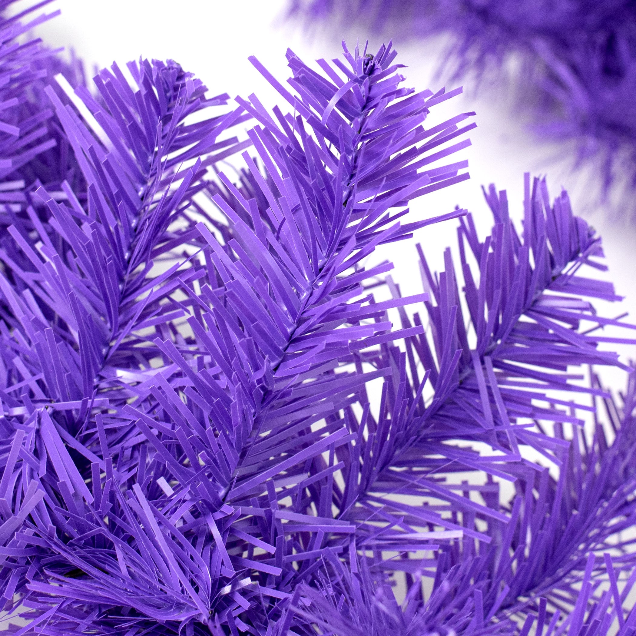 9' PVC Pine Garland: Purple (201 Tips)