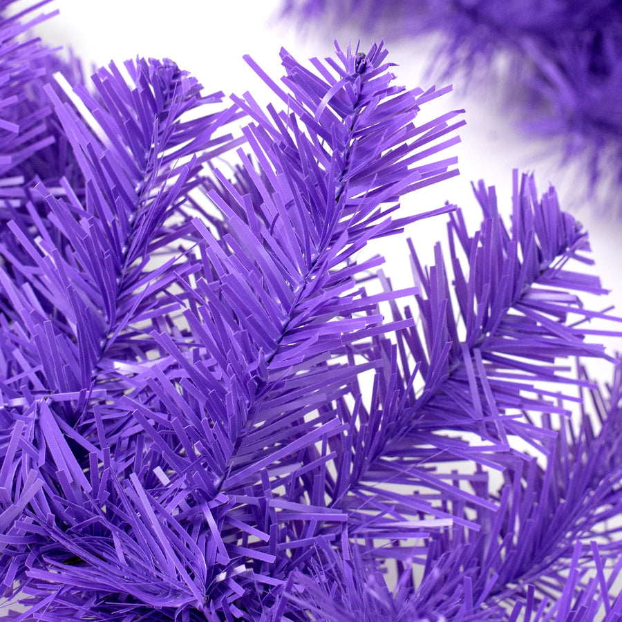 9' PVC Pine Garland: Purple (201 Tips)