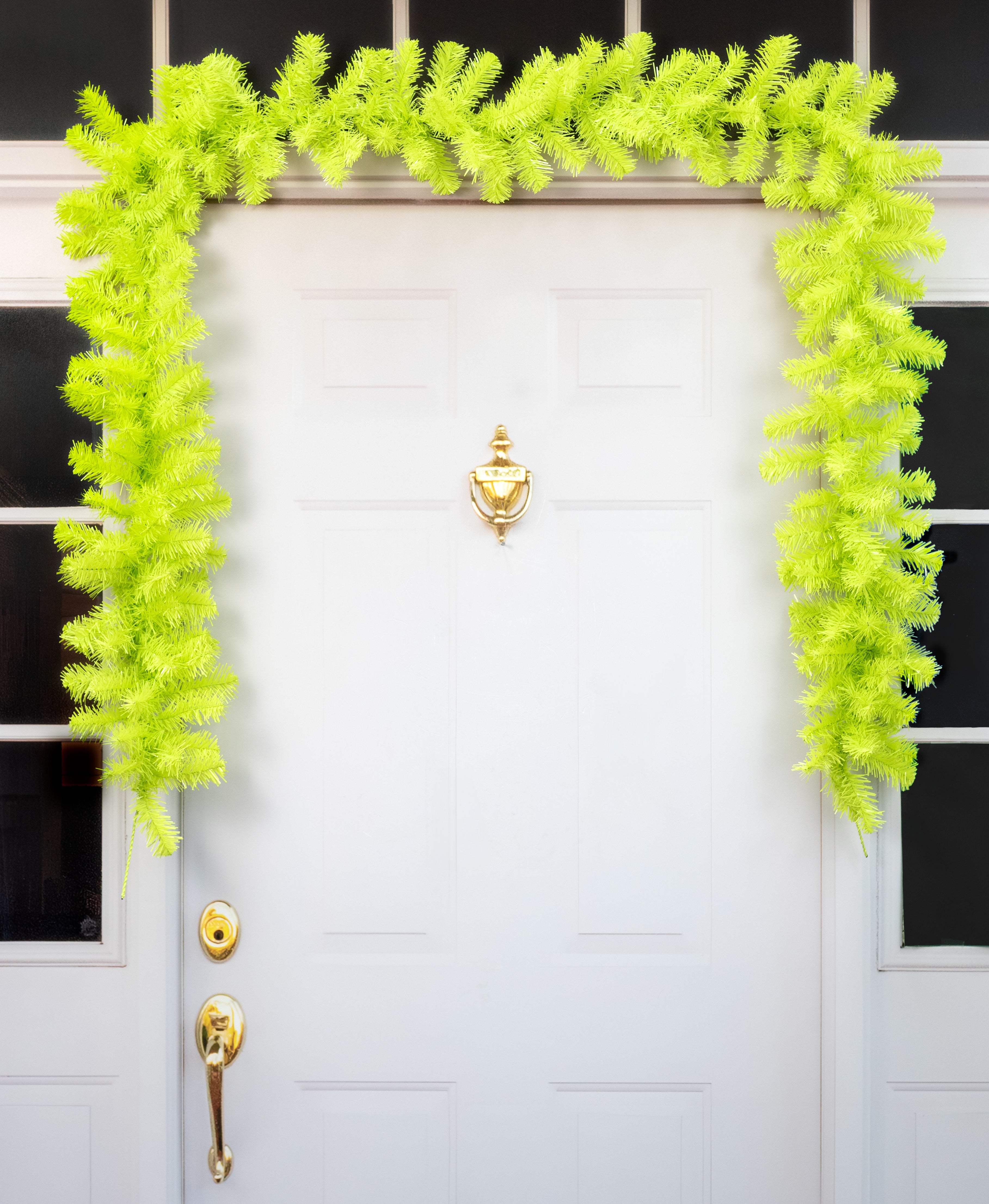 9' PVC Pine Garland: Lime Green (201 Tips)