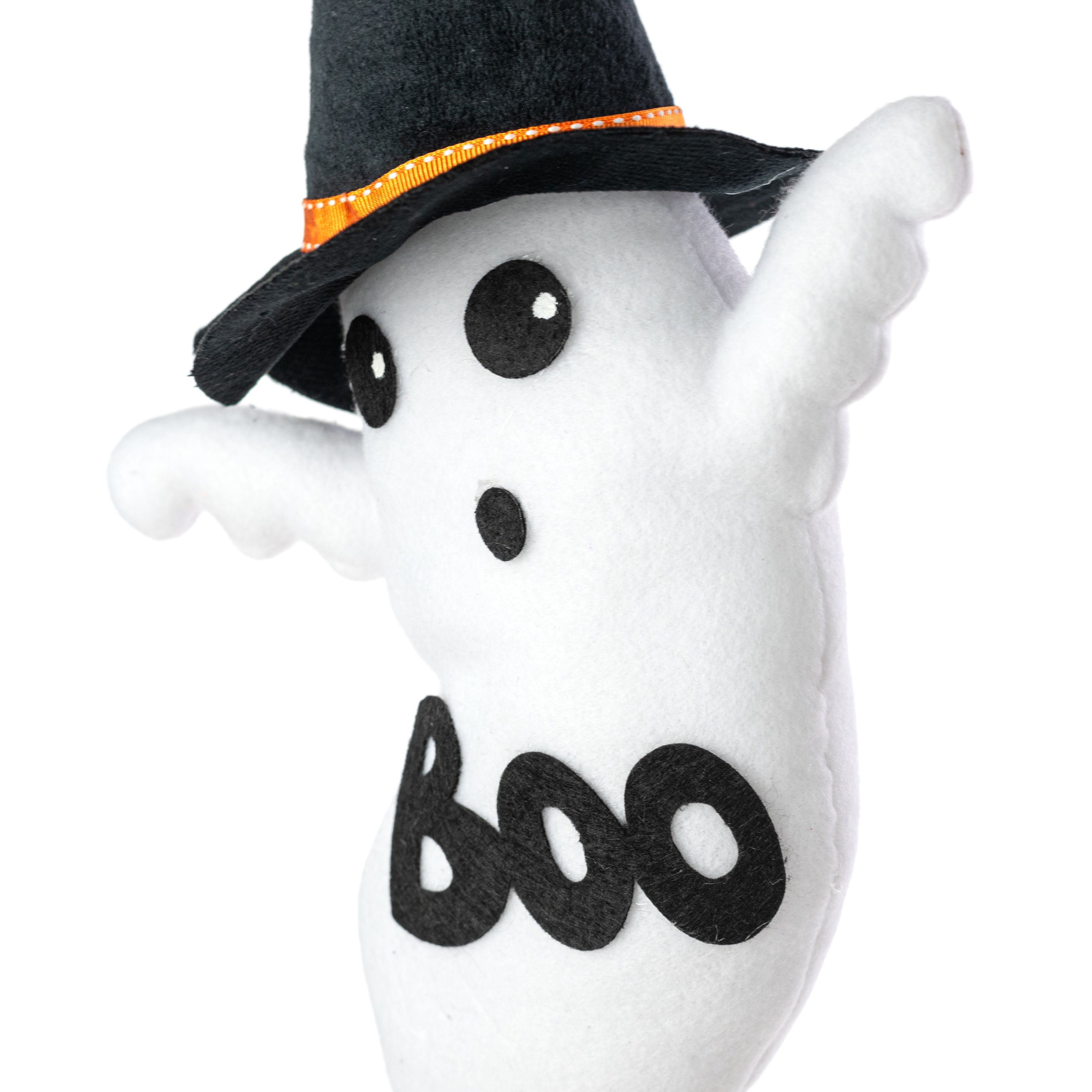 24" Plush Boo Ghost Witch Hat Spray