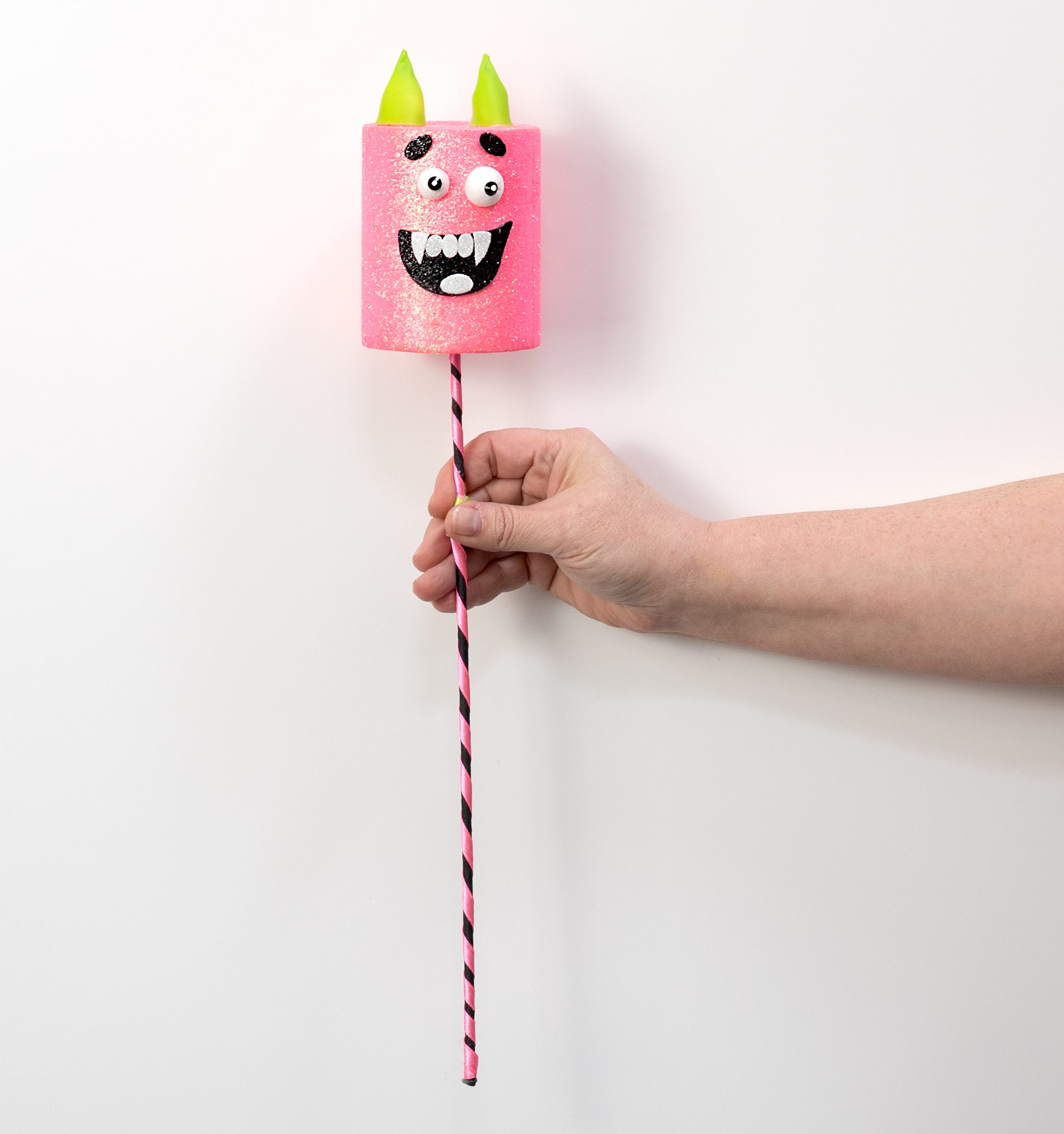 18" Evil Marshmallow Monster Pick: Pink
