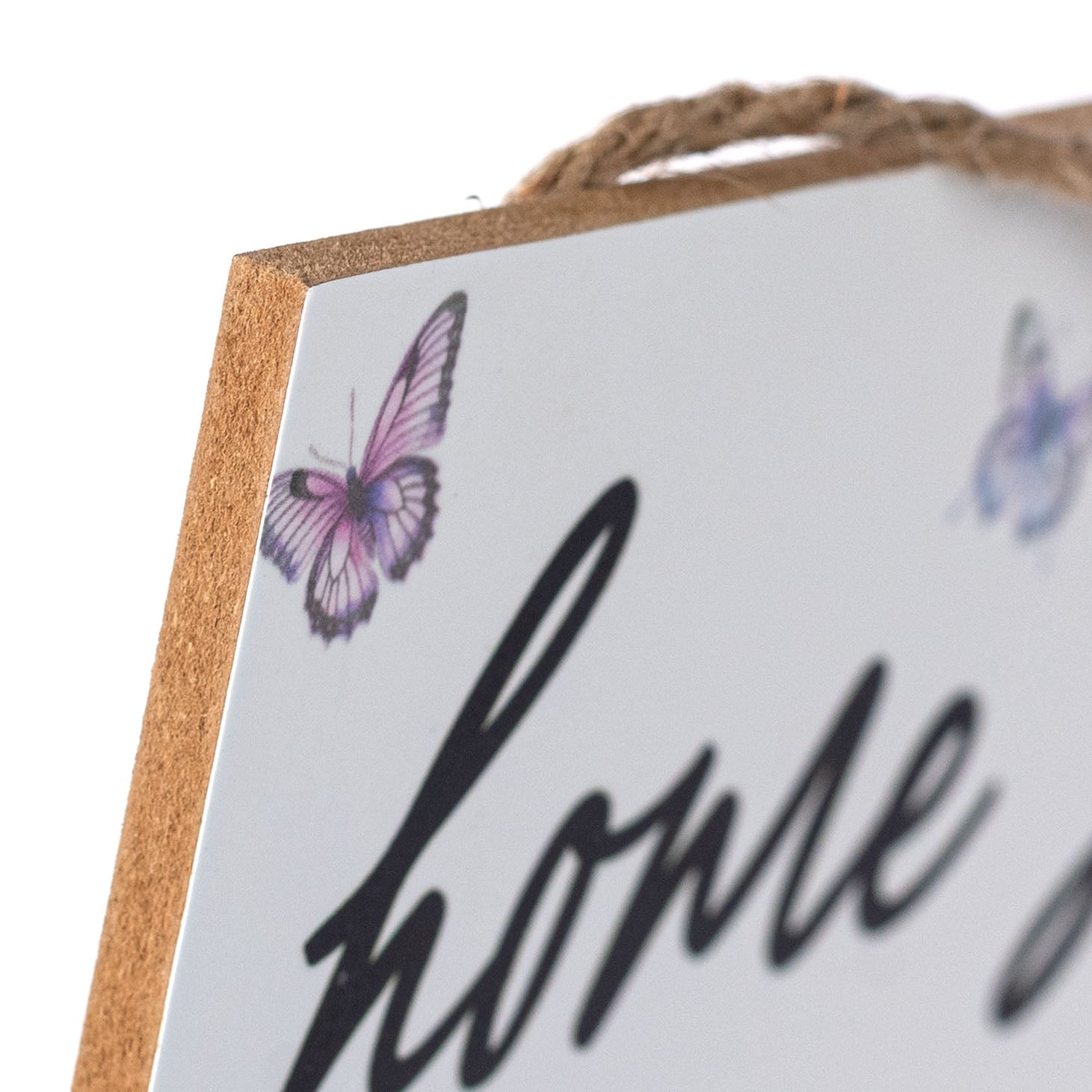 12" Wooden Sign: Home Sweet Home Hydrangeas
