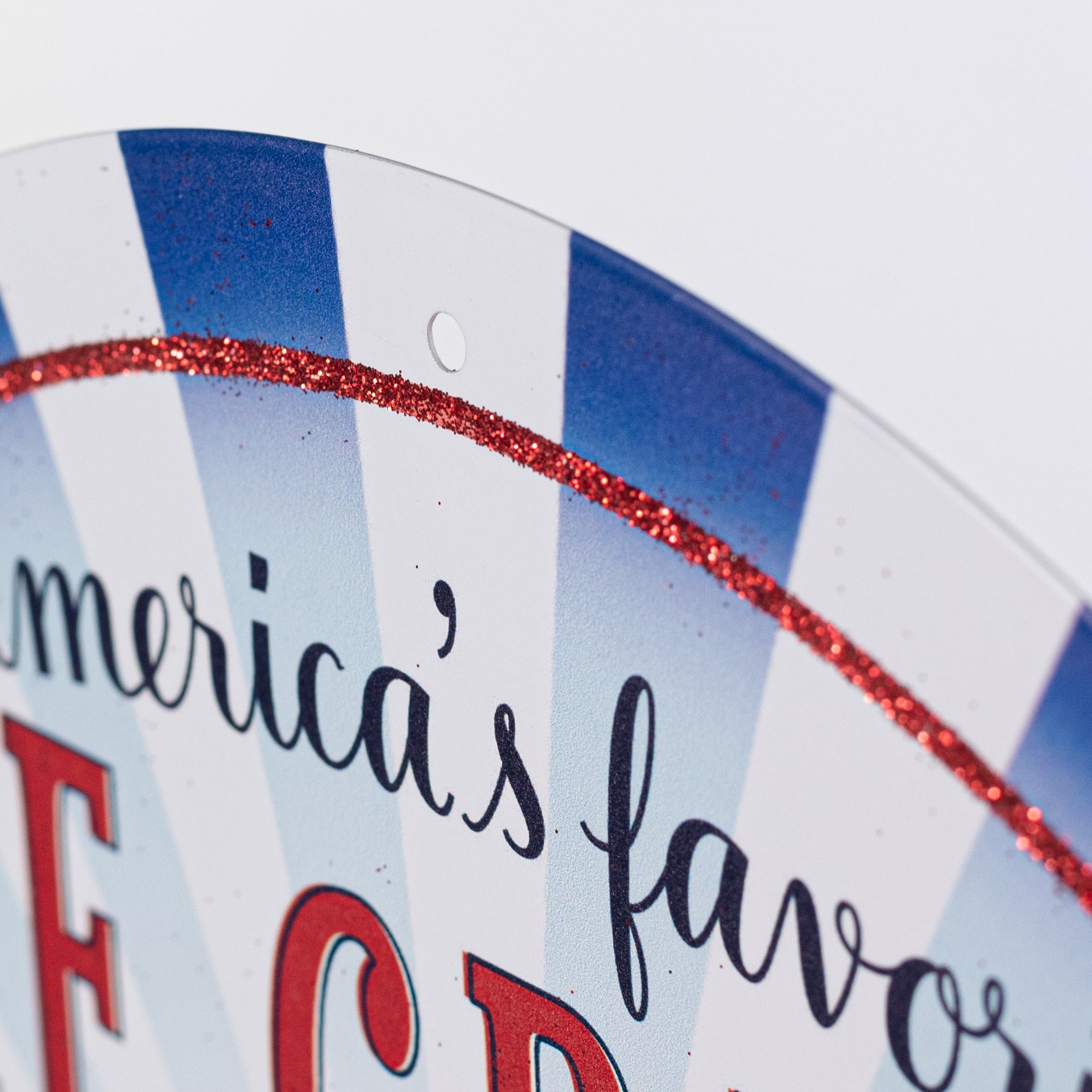 12" Round Metal Sign: America's Favorite Ice Cream