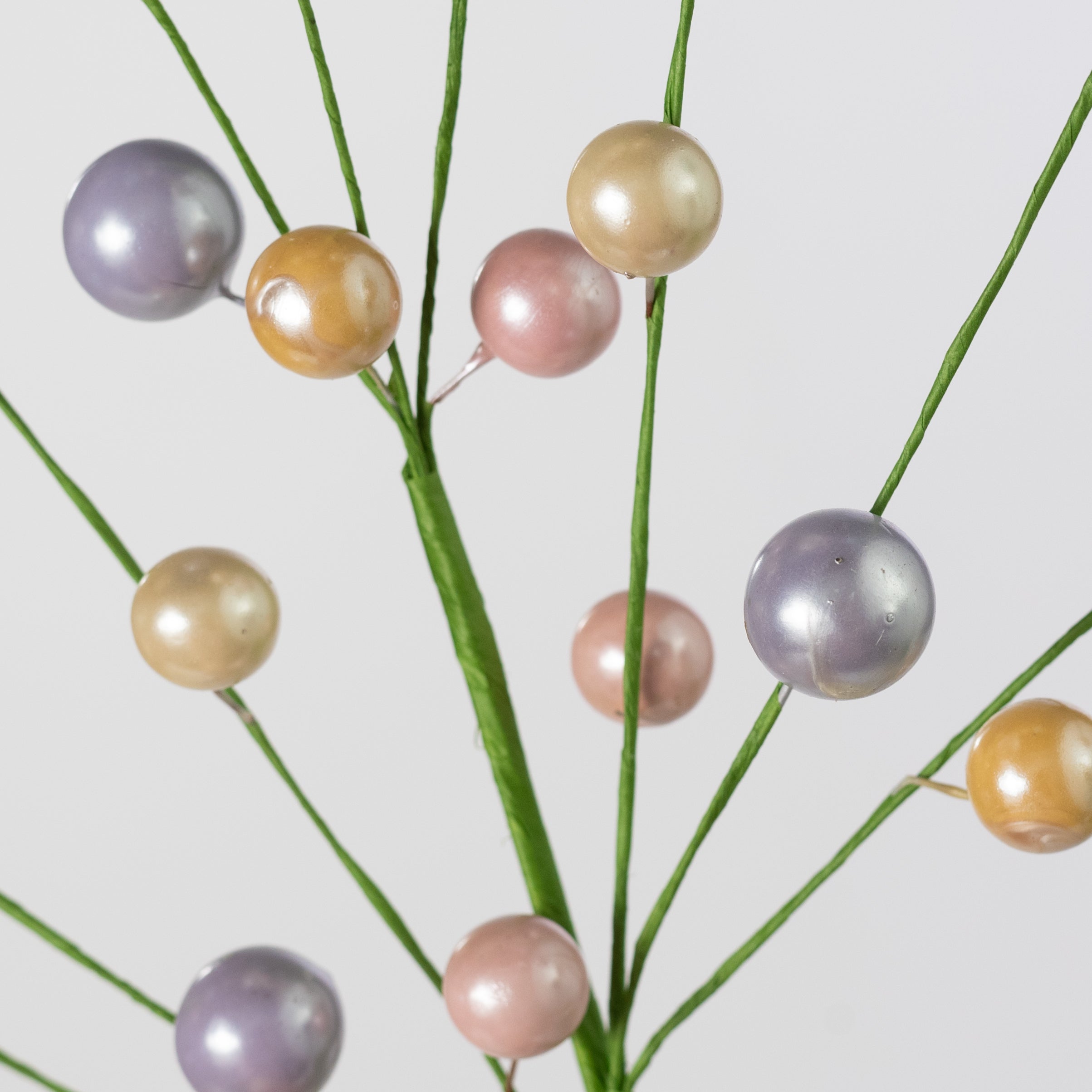 18" Pearl Berry Spray: Mixed Pastel Spring