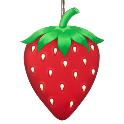 12" Wooden Strawberry Sign