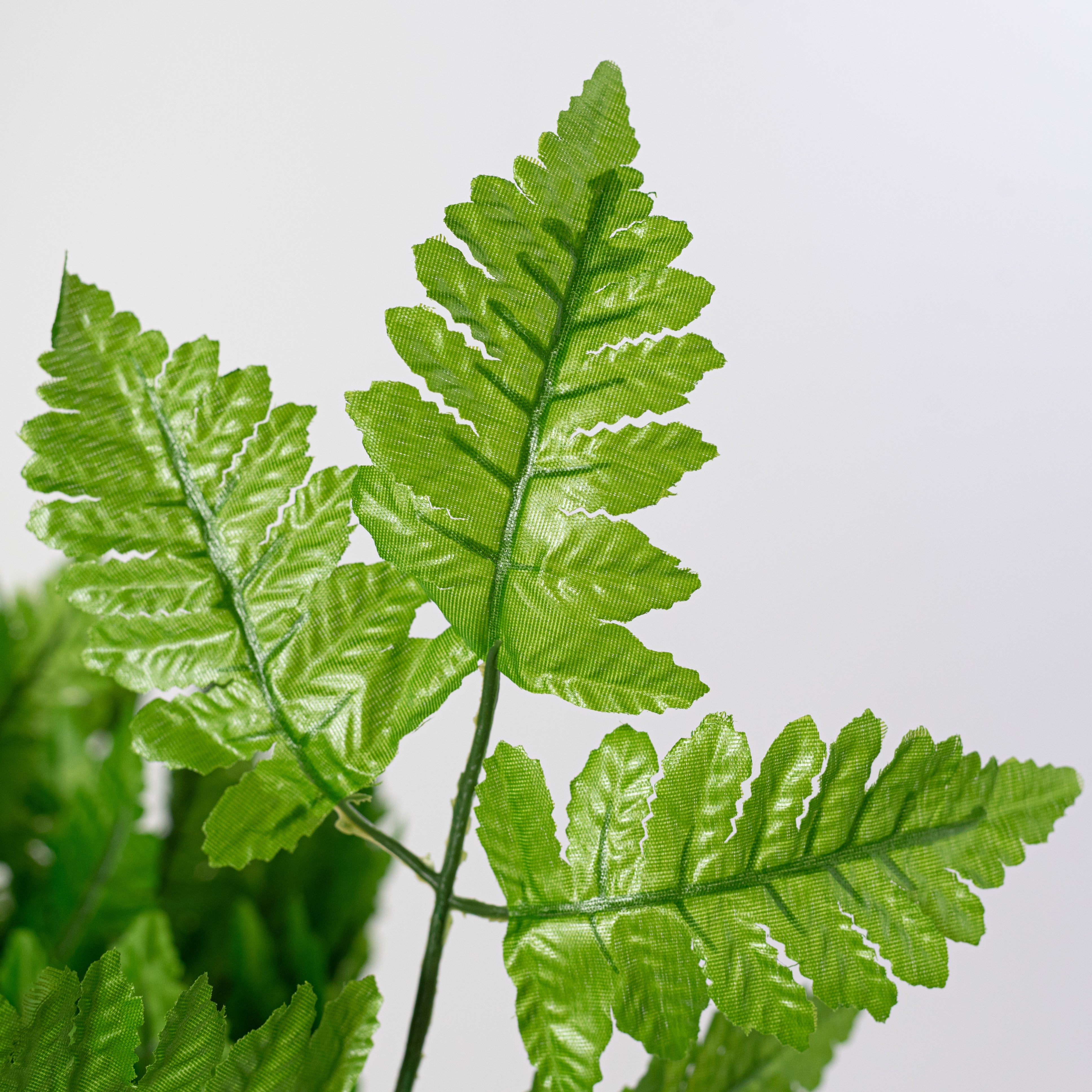 17" Pull Apart Silk Leather Leaf Bush (12 Stems)