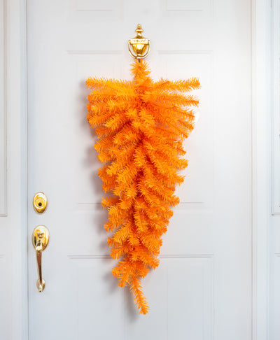 36" Pine Teardrop Swag: Orange (90 Tips)